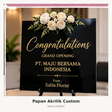Papan Bunga Akrilik Kawasan Industri Cikande